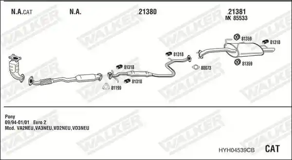 WALKER HYH04539CB