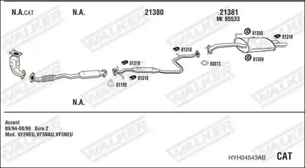 WALKER HYH04543AB