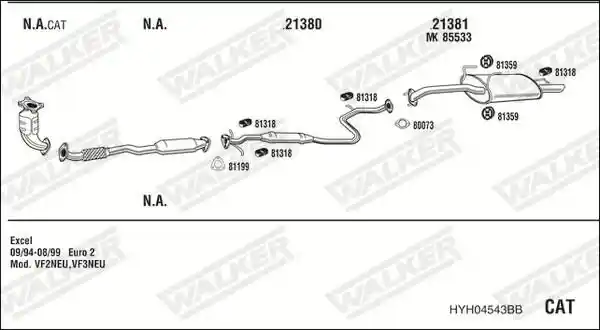 WALKER HYH04543BB