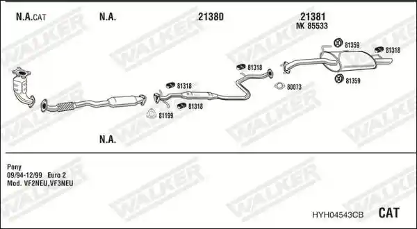 WALKER HYH04543CB
