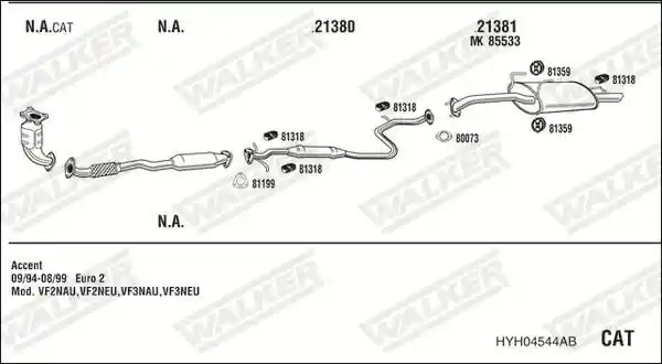 WALKER HYH04544AB