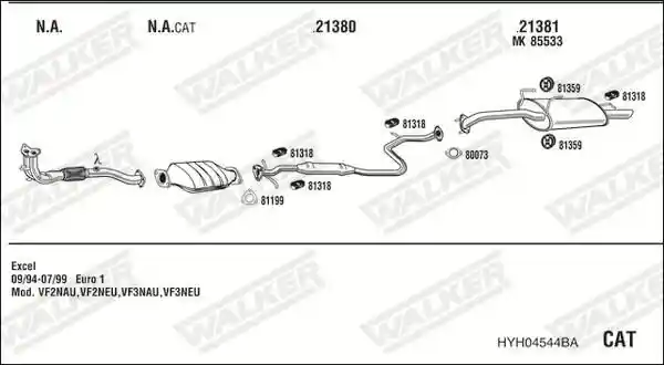 WALKER HYH04544BA