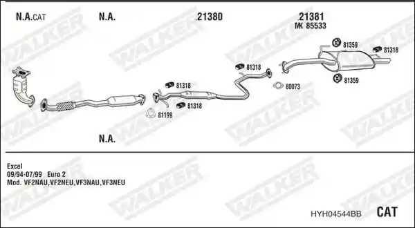 WALKER HYH04544BB