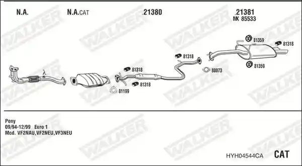 WALKER HYH04544CA