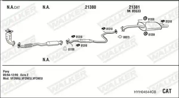 WALKER HYH04544CB