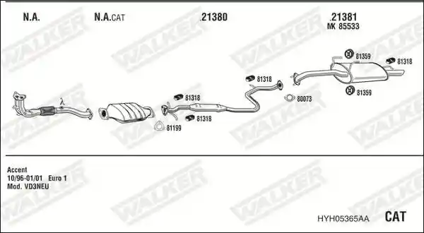 WALKER HYH05365AA