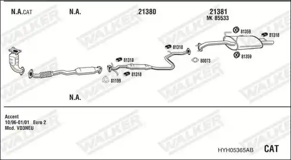 WALKER HYH05365AB