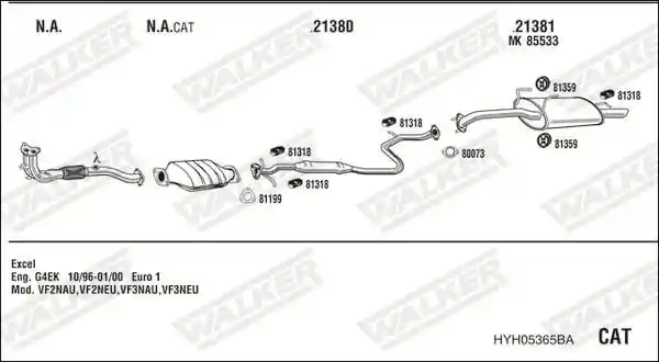 WALKER HYH05365BA