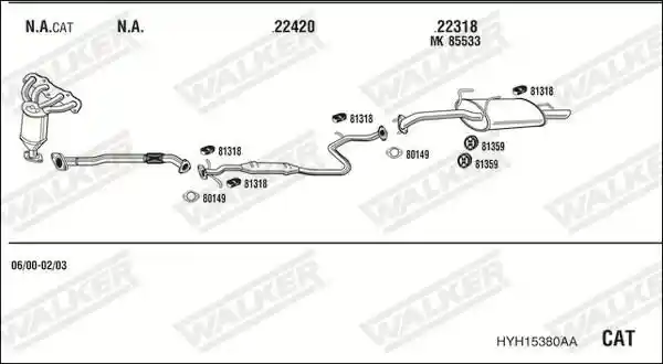 WALKER HYH15380AA