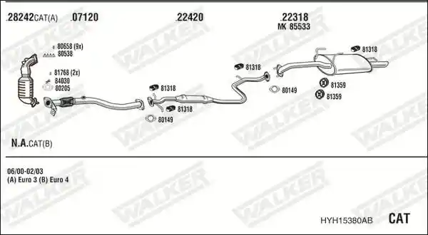 WALKER HYH15380AB
