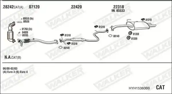 WALKER HYH15380BB