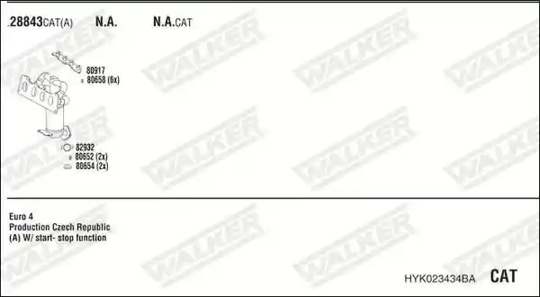 WALKER HYK023434BA