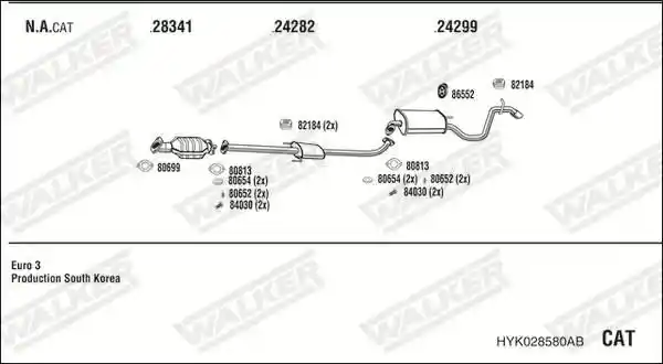 WALKER HYK028580AB
