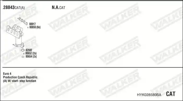 WALKER HYK028580BA