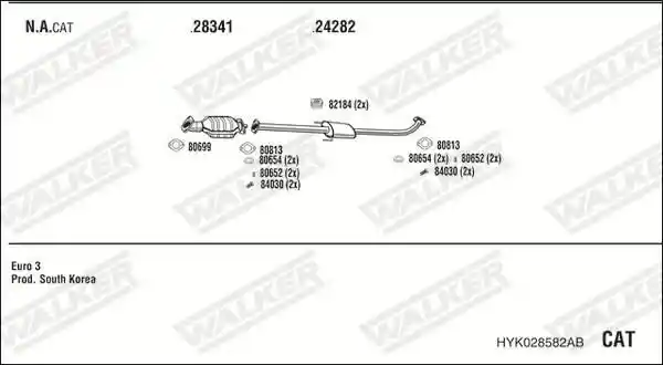 WALKER HYK028582AB