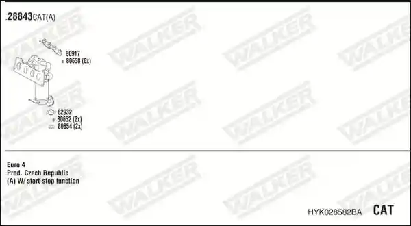 WALKER HYK028582BA