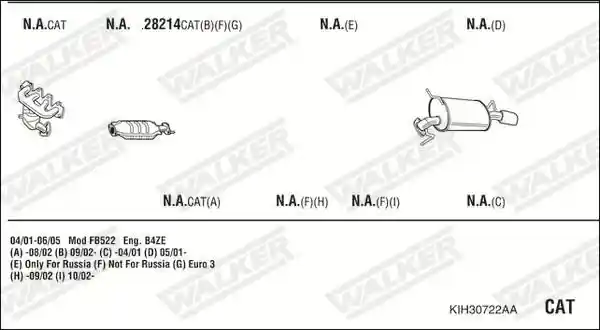 WALKER KIH30722AA