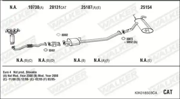 WALKER KIK018503CA