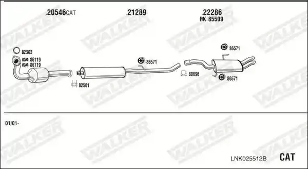 WALKER LNK025512B