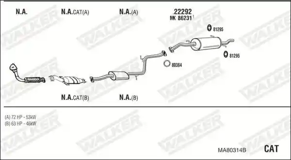 WALKER MA80314B