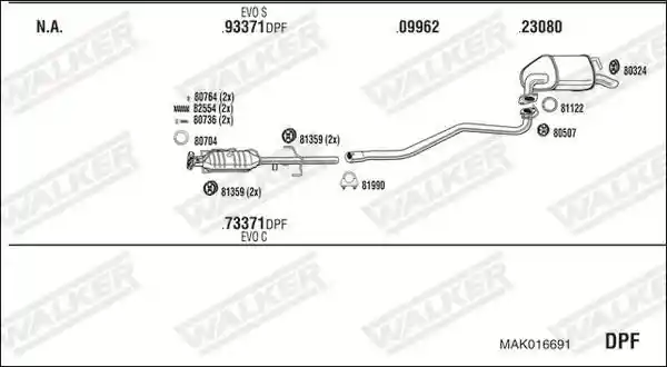 WALKER MAK016691 WALKER MAK016691