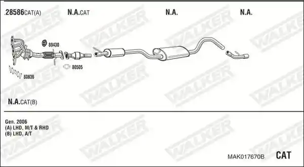 WALKER MAK017670B