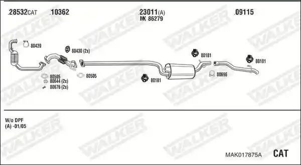 WALKER MAK017875A