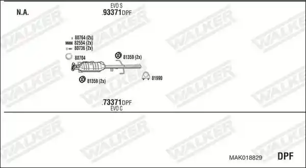 WALKER MAK018829 WALKER MAK018829