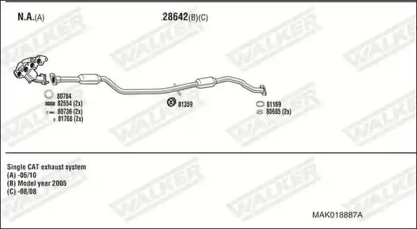 WALKER MAK018887A