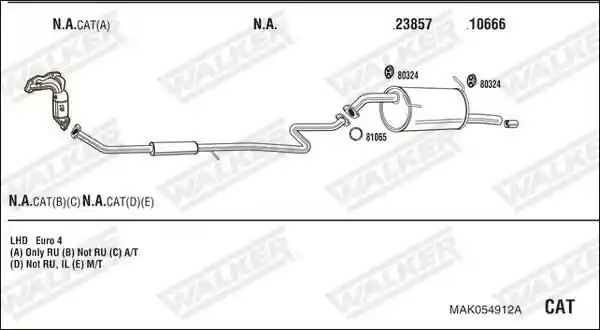 WALKER MAK054912A