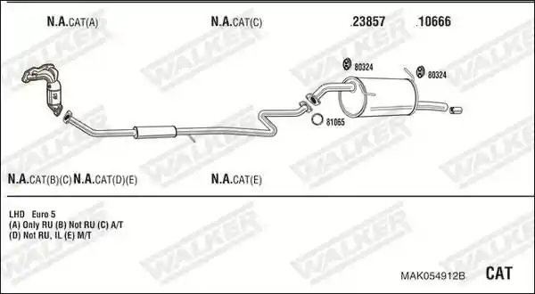 WALKER MAK054912B