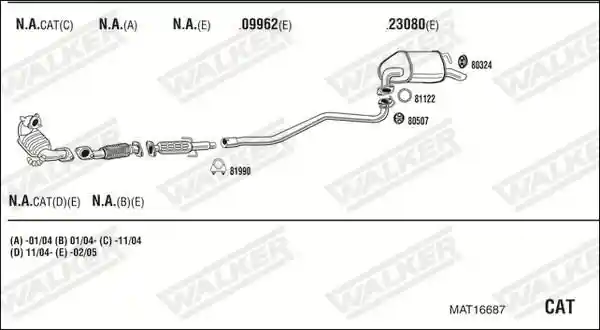 WALKER MAT16687