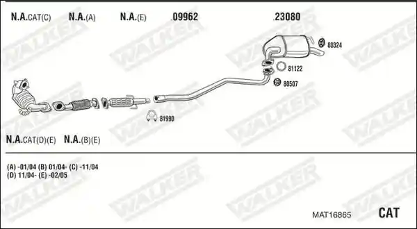 WALKER MAT16865