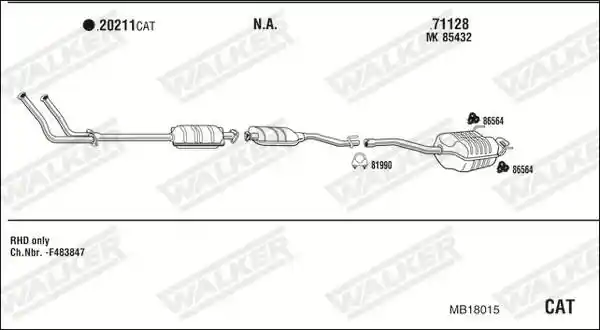 WALKER MB18015