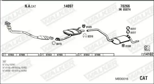 WALKER MB30016