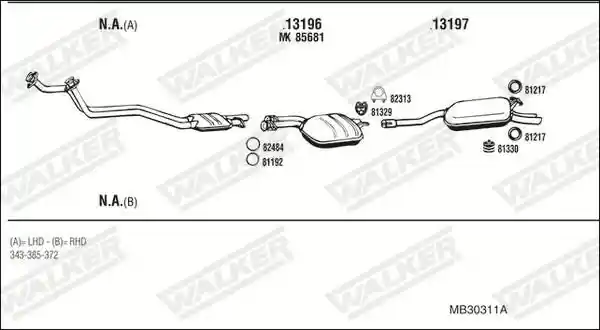 WALKER MB30311A