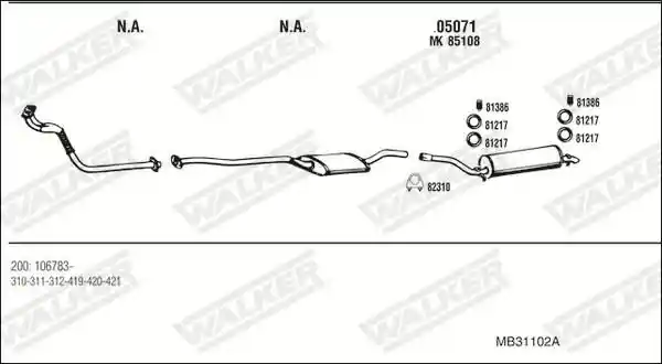 WALKER MB31102A