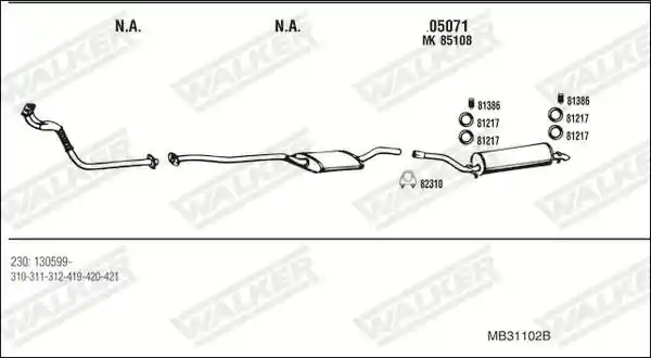 WALKER MB31102B
