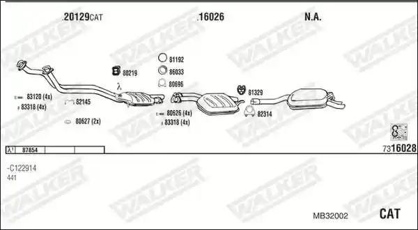 WALKER MB32002
