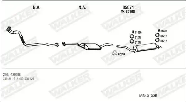 WALKER MB40102B