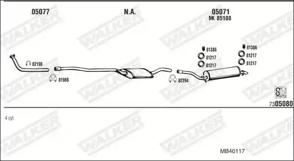 WALKER MB40117
