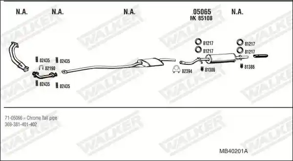 WALKER MB40201A