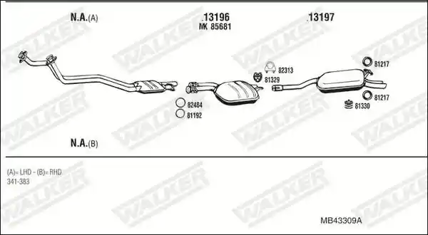 WALKER MB43309A