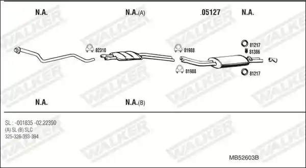 WALKER MB52603B