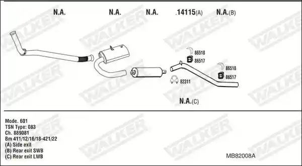 WALKER MB82008A
