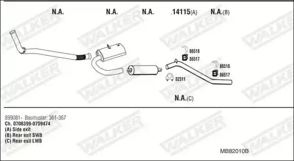 WALKER MB82010B