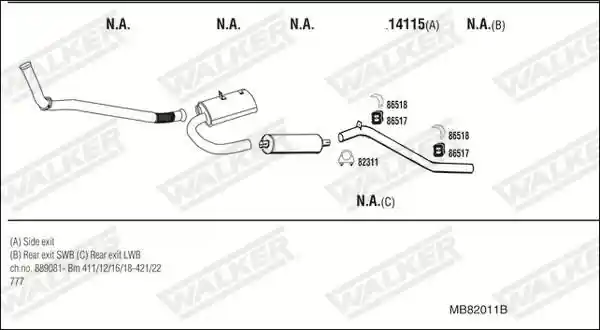 WALKER MB82011B