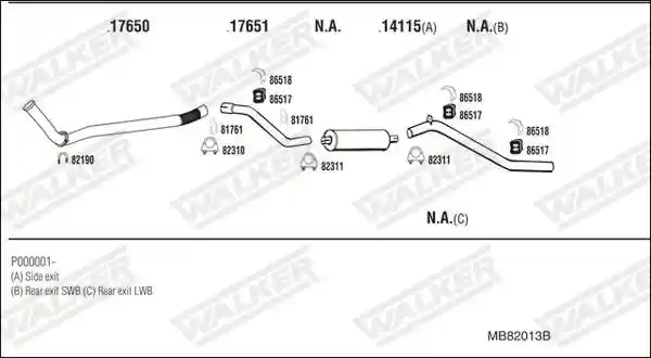 WALKER MB82013B