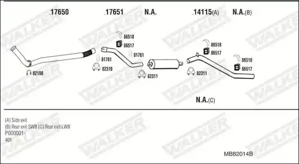 WALKER MB82014B