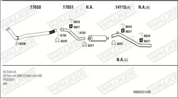 WALKER MB82015B